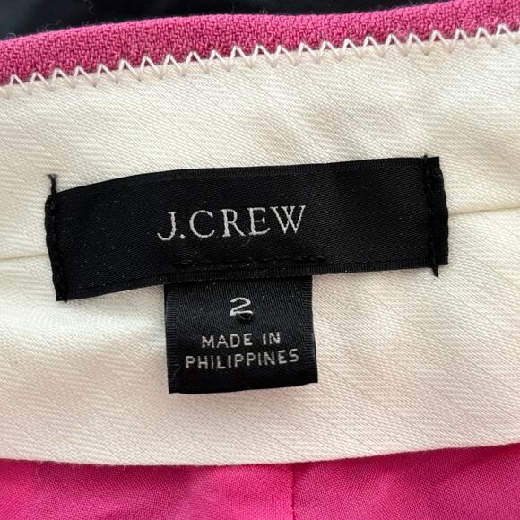 NEW J.CREW Willa Cropped Flare Italian Wool Trouser Pants in Dahlia Pink SZ 4 - Picture 7 of 12